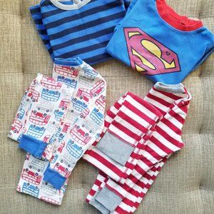 Boys Pajama bundle - 2 sets and 2 tops - Aged 5-6